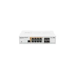 8P+4 MikroTik CRS112-8P-4S-IN PoE+ M RM - CRS112-8P-4S-IN - White, 400 MHz, 128 MB RAM