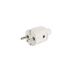 ABL 100000047 Compact Stecker. SCHUKO & fr-be. TPE. weiß. IP20. Typ 1505