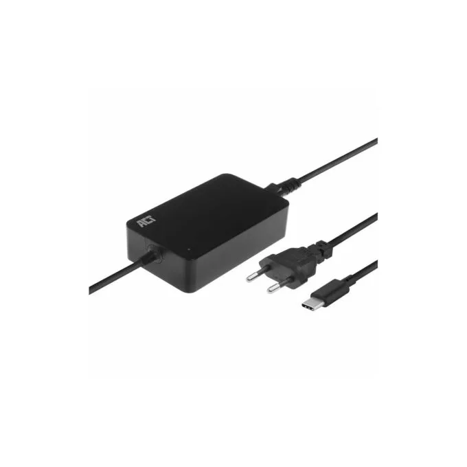 AC2005 Notebook Power Supply USB Type-C, 65W w/ 3m Cable + Power Cable ACT — image 1