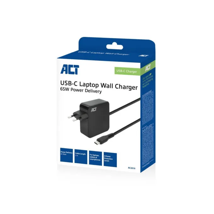 AC2010 USB-C LAPTOP WALL CHARGER 65W W POWER DELIVERY PROFILES ACT — image 3