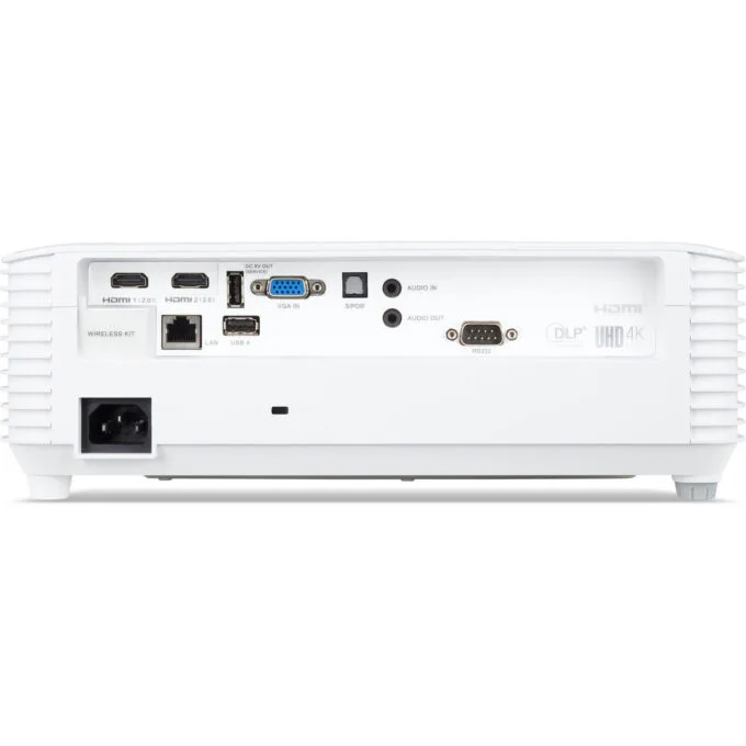 Acer DLP Projector - P5827a - 4K UHD, 4000 ANSI Lumens, 16:9, 2x HDMI, USB-A, Built-in Speaker, White — image 4