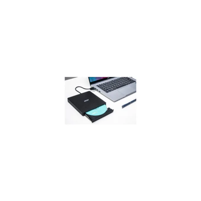 Acer Portable DVD Writer - AXD001 - Black, USB 3.2 Gen1, Slot-Load DVD±RW, External — image 3