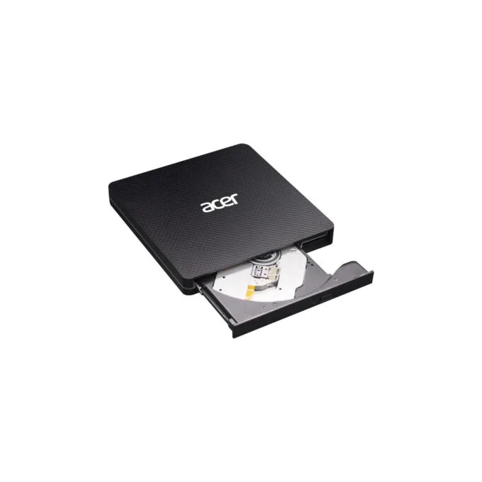 Acer Portable DVD Writer - AXD001 - Black, USB 3.2 Gen1, Slot-Load DVD±RW, External — image 1