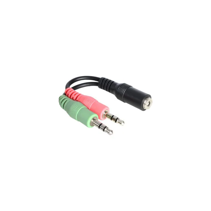 Adapter 3.5mm (socket) to 2x3.5mm (plug), Y-cable — image 1