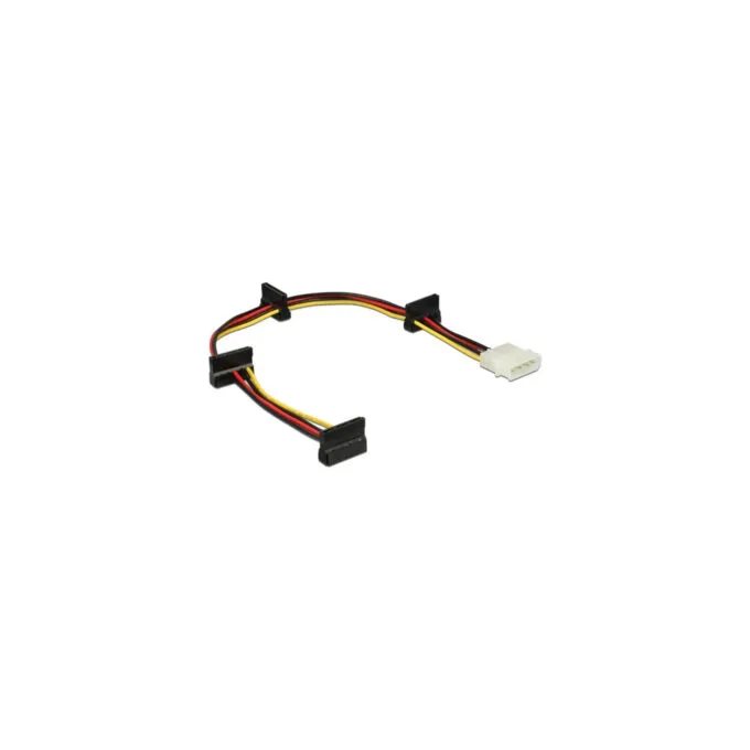 Adapter cable 4-pin (5.25') male to 4x SATA 15-pin female — image 1