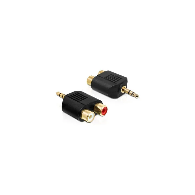 Adapter Cinch 2 x Buchse to 3.5 mm Del — image 1