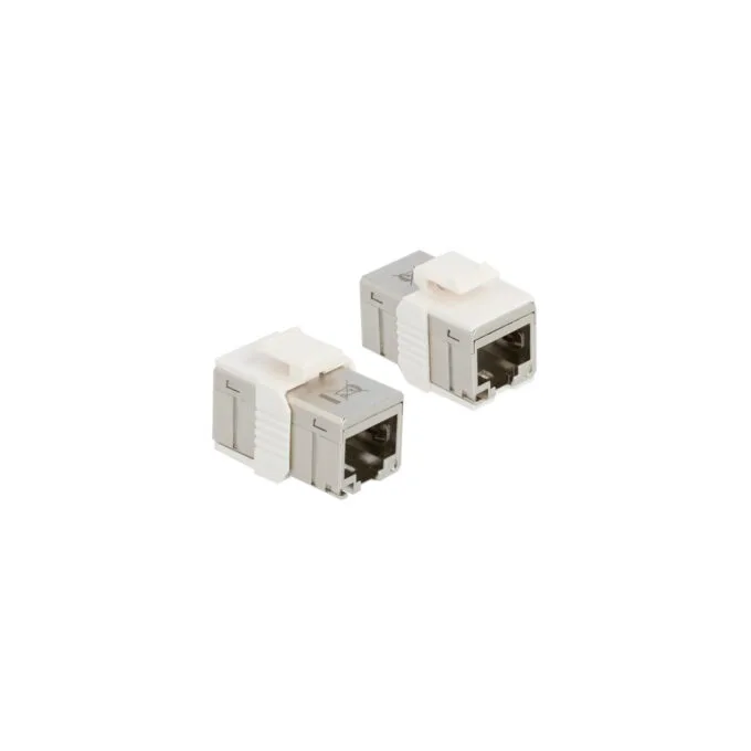 Adapter RJ-45 socket to RJ-45 socket compact, Cat.6a, coupling — image 1