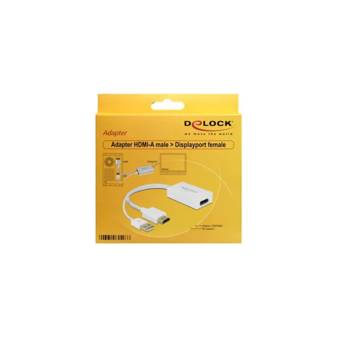 Adapter, USB-A + HDMI male to DisplayPort female — image 2