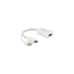 Adapter, USB-A + HDMI male to DisplayPort female