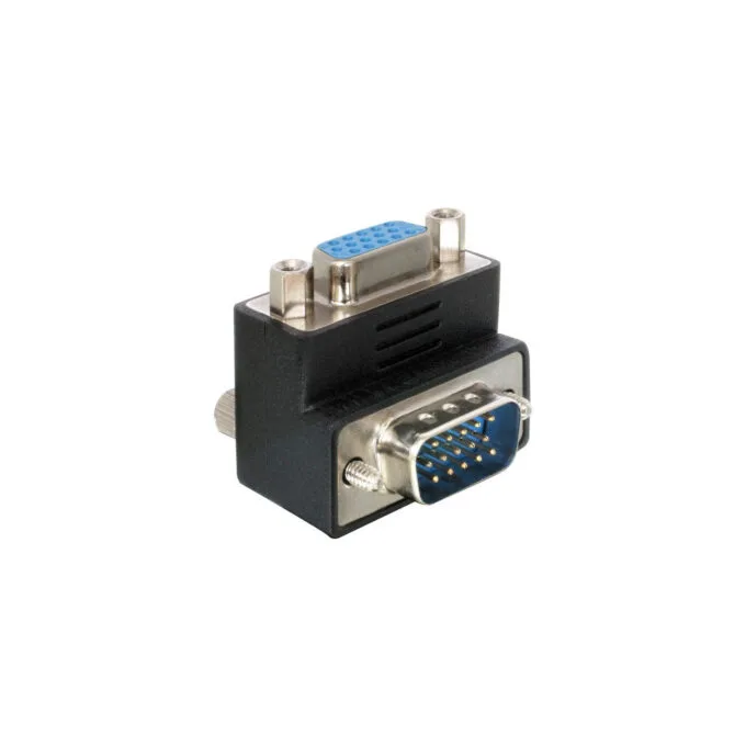 Adapter VGA plug socket 90° angled — image 1