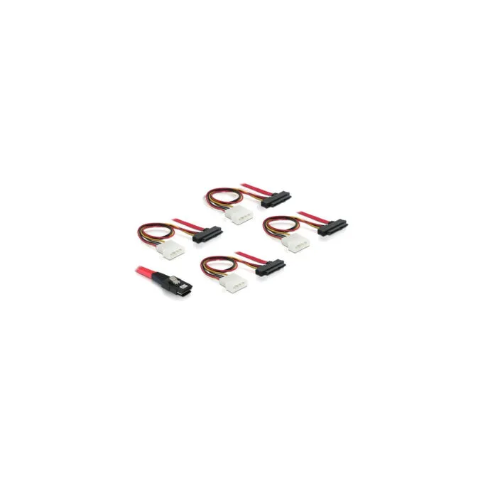 Adapterkabel mini-SAS SFF-8087 to 4x SAS + Power — image 2