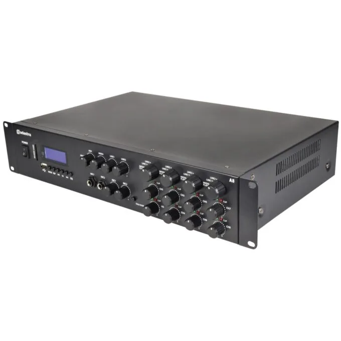Adastra A8 4 x Independent Stereo Zones Amplfier - 953.408UK - 8x200W USB BT FM — image 3