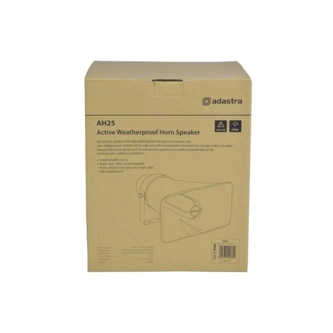 Adastra AH25 Active Weatherproof Horn Speaker 25W - 952.102UK - 8ohm — image 4