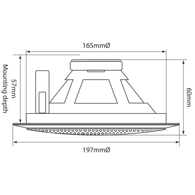 Adastra Ceiling Speaker - EC56V - 5'' 100V 6W — image 4