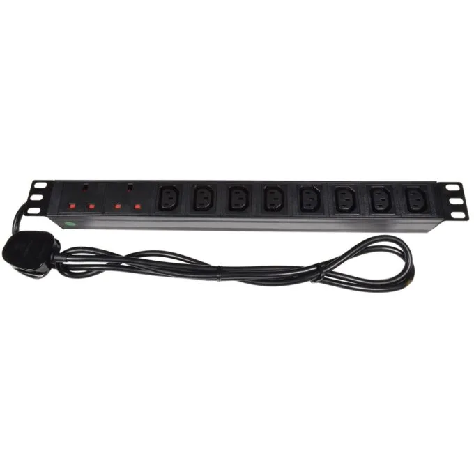 Adastra PDU - 776.497UK - 10-Gang 8xIEC 2xUK PDU 1.8m — image 2