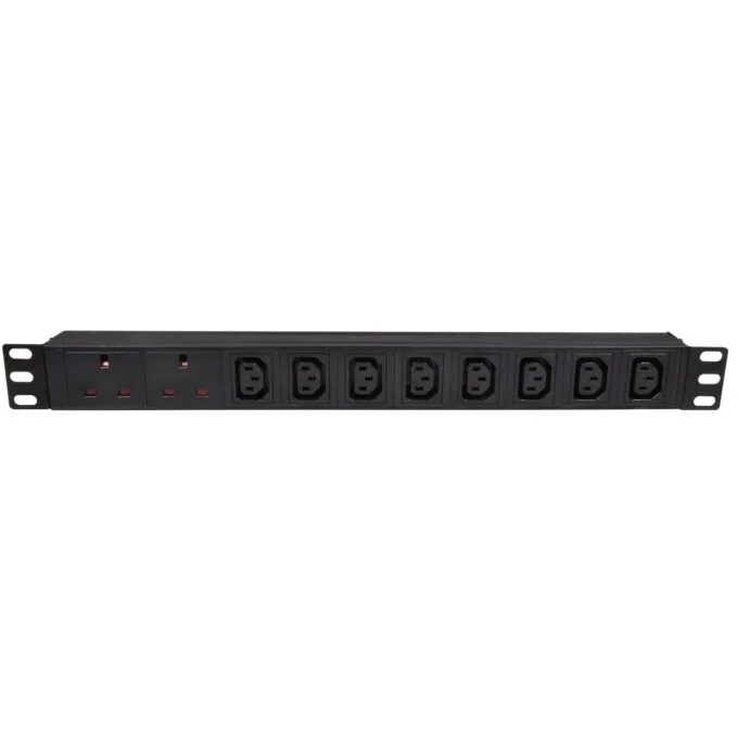 Adastra PDU - 776.497UK - 10-Gang 8xIEC 2xUK PDU 1.8m — image 1