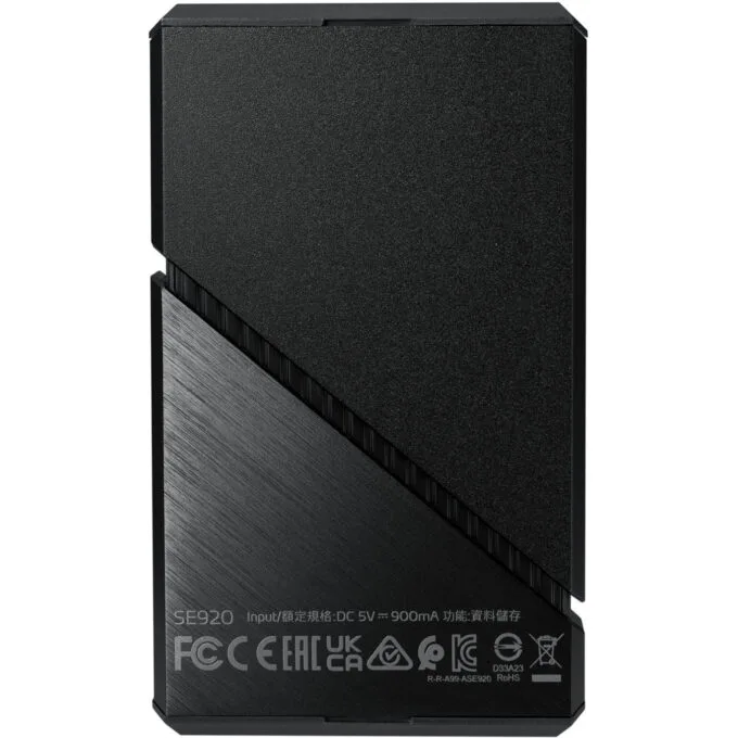 ADATA SE920 Portable SSD - 4TB - USB4 Gen3x2 (40Gb/s), up to 3800MB/s Read, Black — image 8