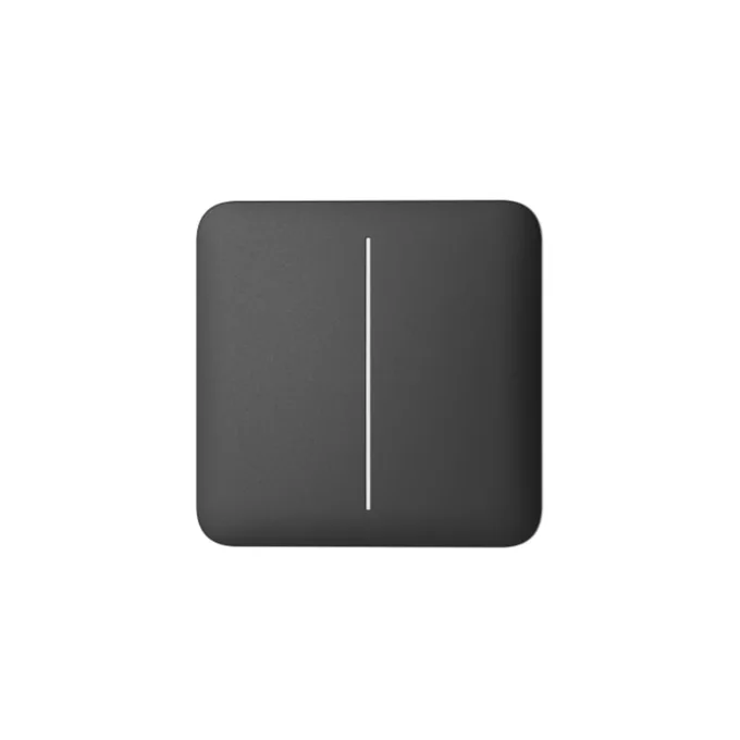 AJAX Automation Solo Button - 2-Gang Graphite — image 1