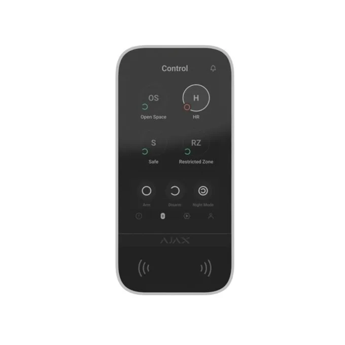 AJAX Keypad Touchscreen - White — image 1