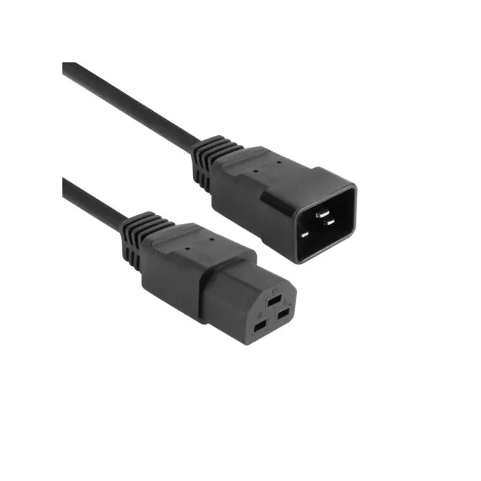 AK5359 2,5m C20 M TO C21 F POWER EXTENTION CABLE BLACK, ACT — image 1