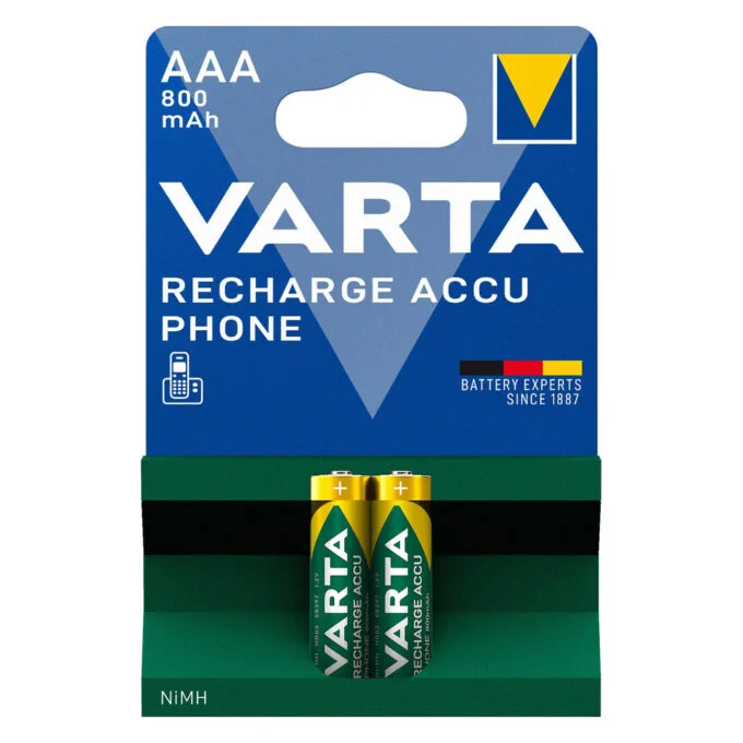 Akku AAA 1.2V (HR03) Varta Recharge Accu Phone - 2er-Pack — image 2