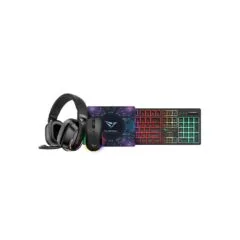 Alcatroz X-Craft 4in1 Gaming Set Keyb+Mouse+Mat+Headset Rechargeable Nexus Black