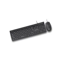 Alcatroz XPLORER C3600 Silent Black Wired Keyboard & Mouse Combo