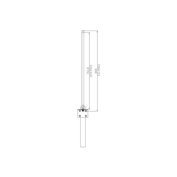 ALLNET Antenne 868MHz 6dbi Antenne (N-Female) Omnidirectional Rundstrahl ANT-868-6dbi-OMNI LORA HELIUM IoT — image 3