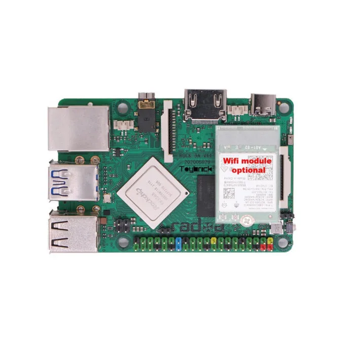 ALLNET Radxa Rock 3A 2GB RK3568 Quad-core Cortex-A55. freqency 2Ghz Mali G52 2GB LPDDR4 — image 2