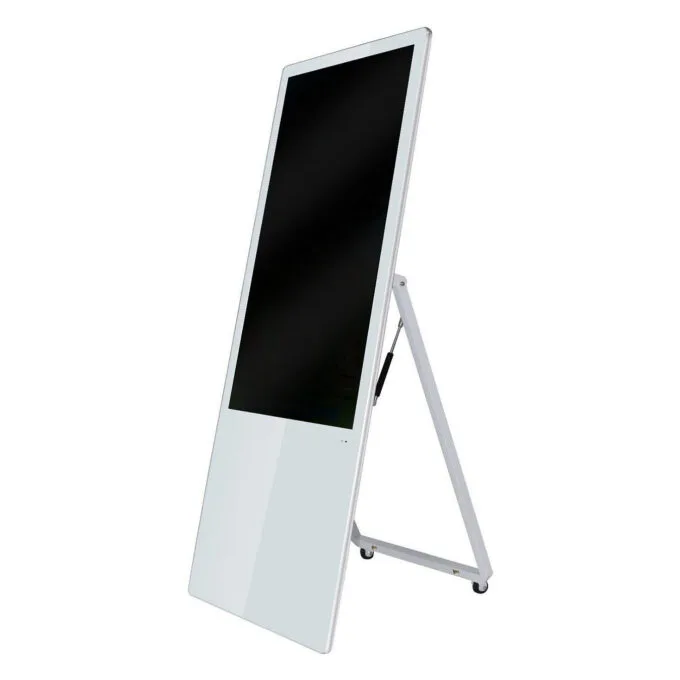 Allnet Standdisplay 43 Zoll Aufsteller mit Laufrollen. 700 Nits. HDMI. Farbe weiß — image 2