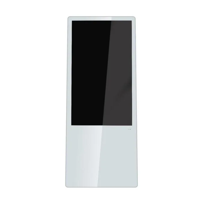 Allnet Standdisplay 43 Zoll Aufsteller mit Laufrollen. 700 Nits. HDMI. Farbe weiß — image 1