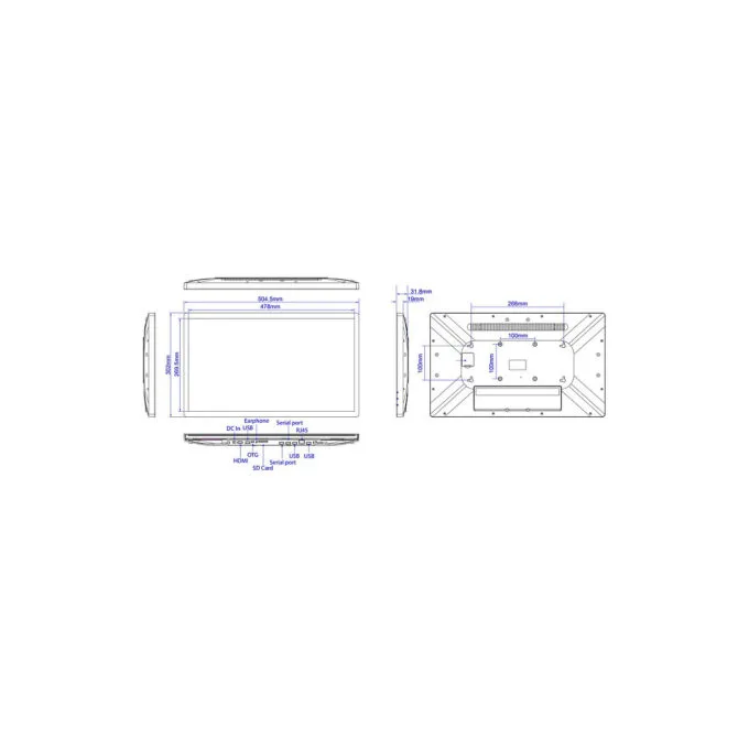 ALLNET Touch Display Tablet PoE 21 Zoll mit RK3399 Android 11 4GB 16GB Pro-Series. Wifi AC — image 5
