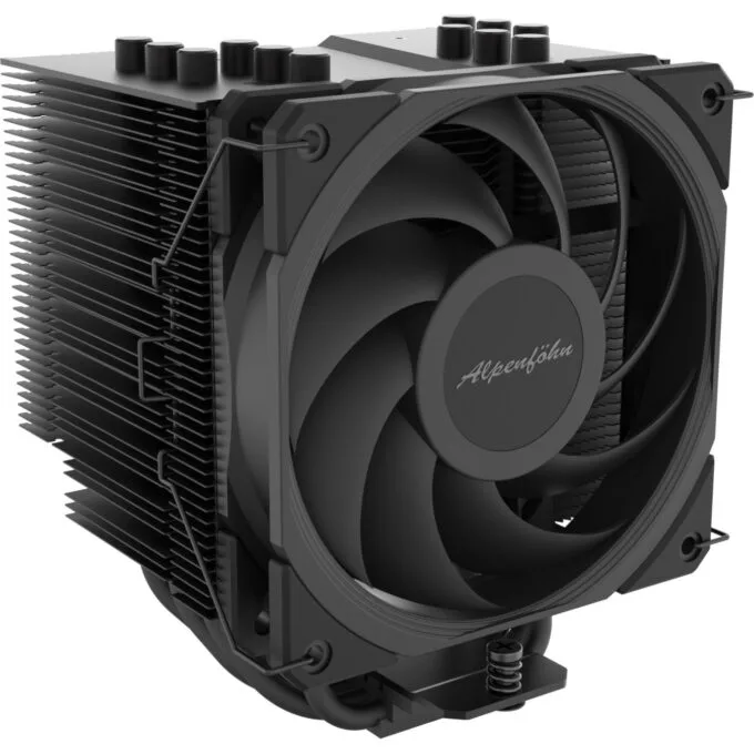 Alpenföhn Brocken 4 - Tower CPU Cooler - Black, 6x 6mm Heatpipes, 120mm PWM Fan, 220W TDP — image 1