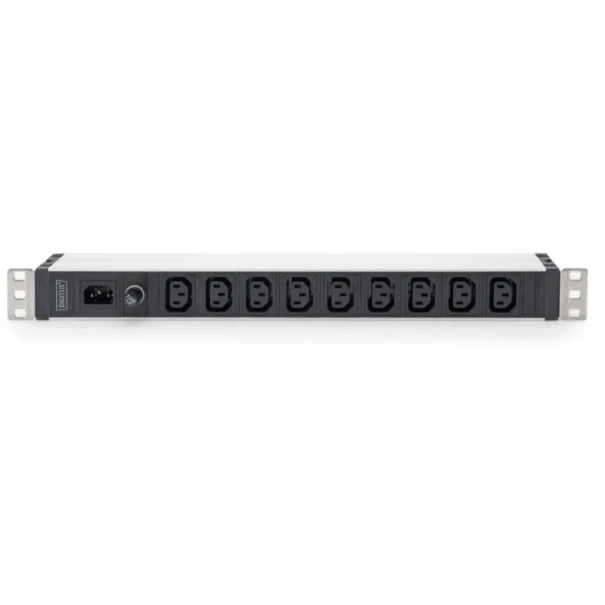 Aluminium PDU Socket Strip 1U - Digitus - 9x C13, 230V/10A, 50/60Hz — image 2