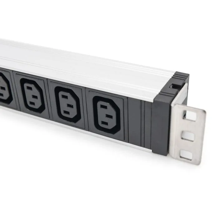 Aluminium PDU Socket Strip 1U - Digitus - 9x C13, 230V/10A, 50/60Hz — image 4