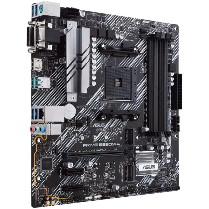 AM4 ASUS PRIME B550M-A CSM - B550M-A - Micro-ATX DDR4 PCIe 4.0, 2x M.2, 6 SATA — image 3