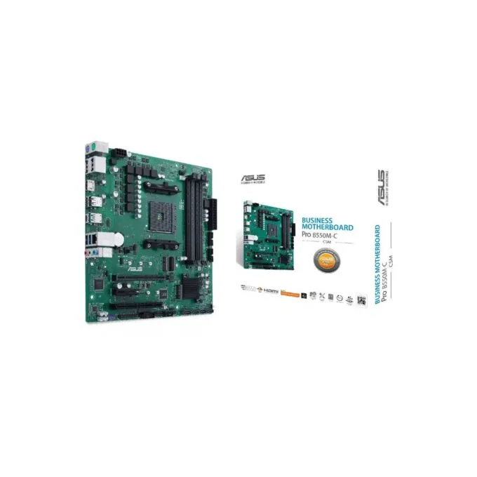 AM4 ASUS Pro B550M-C CSM - B550M-C - Micro-ATX, DDR4, PCIe 4.0, 2x M.2 — image 1