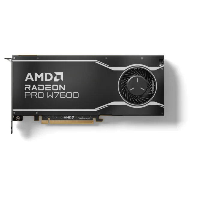 AMD Radeon Pro W7600 - 100-300000077 - Black, 8GB GDDR6, PCIe 4.0, 4x DisplayPort — image 1