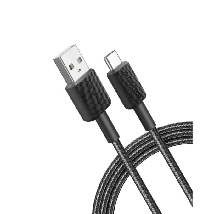 Anker 322 USB-A to USB-C 1.8m Braided Black A81H6H11-1 — image 1