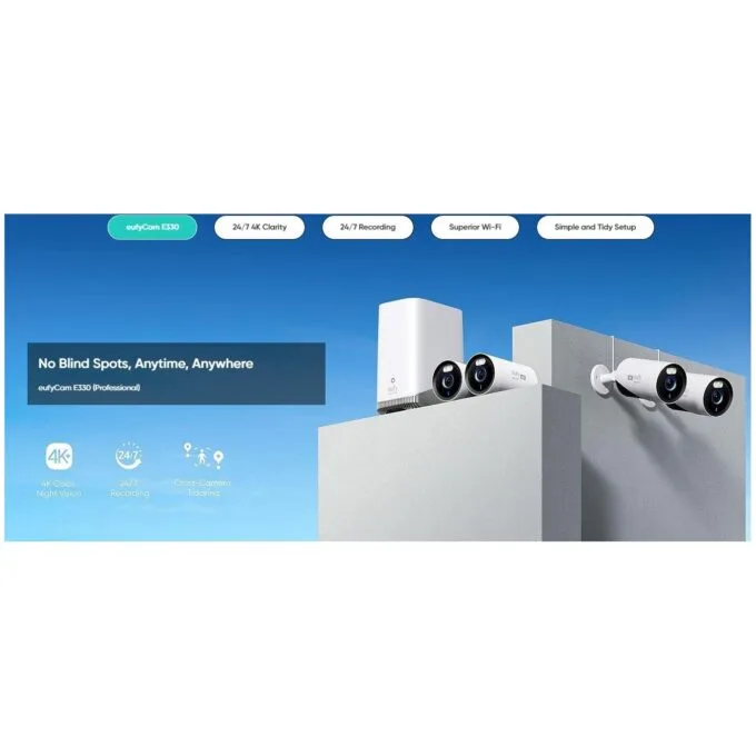 Anker Eufy Security Camera Kit - E330 - 2+1 Home Base — image 2