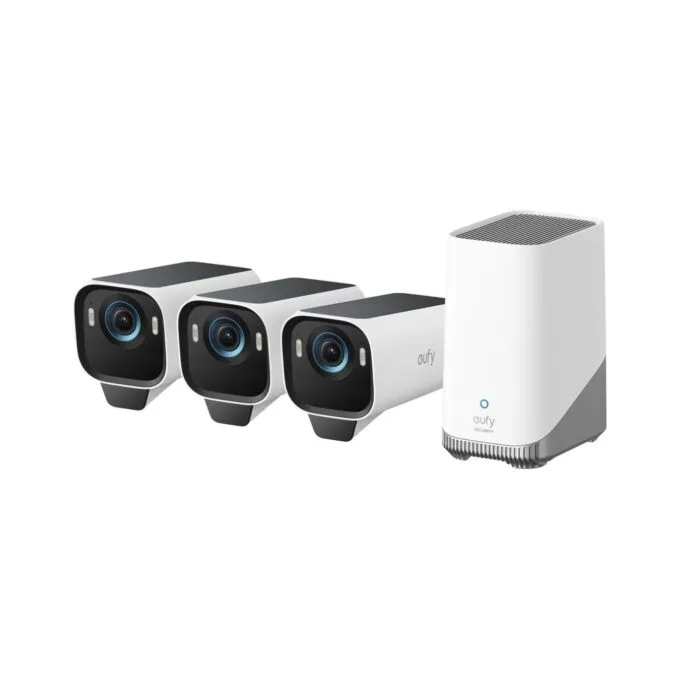 Anker Eufy Security Camera Kit - eufyCam S3 Pro - 3Pack & Homebase3 — image 1