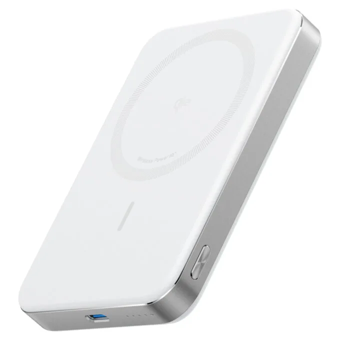 ANKER MagGo PowerBank 10.000mAh Slim weiss magnetische Powerbank im ultra-schlanken Design fuer iPhone 12 und hher un... — image 1