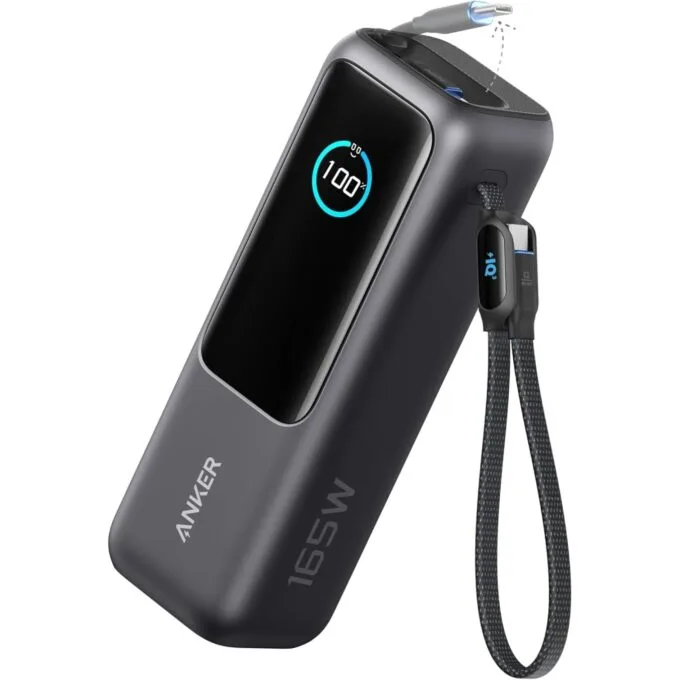 Anker Mobile Powerbank 25000 Prime - 165W Built-In and Retractable Cables — image 1