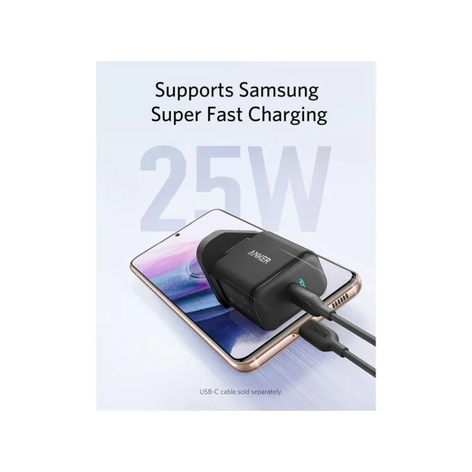 Anker PowerPort III 25W USB-C Wall Charger - with UK EU & US plug — image 3