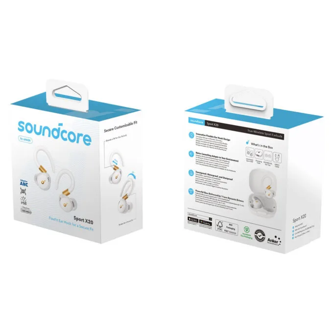 Anker Soundcore Sport X20 true wireless in-Ear Headphones white — image 5
