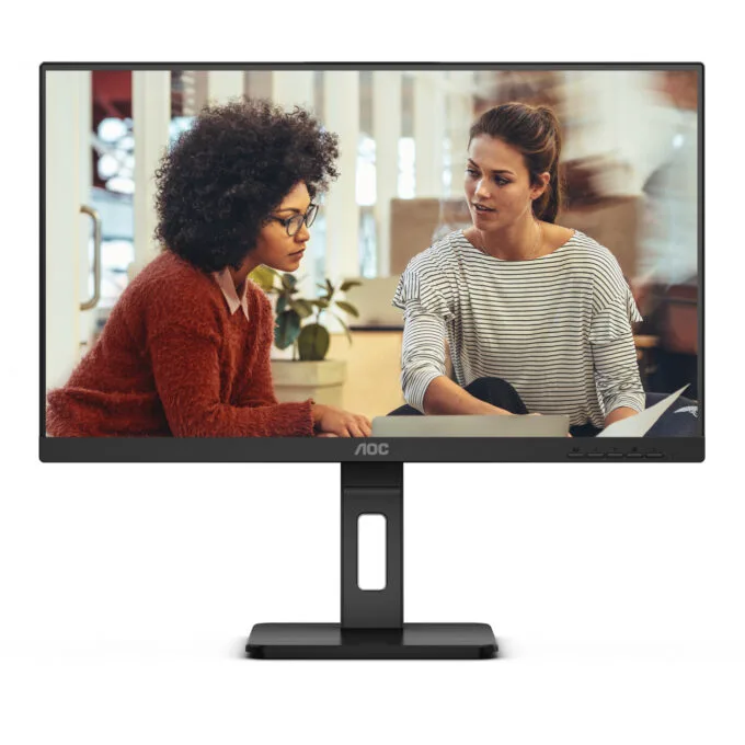 AOC 24E3QAF - 23.8" Full HD IPS Monitor, 1920x1080, 4ms, 75Hz, HDMI/VGA/DP, Black — image 2