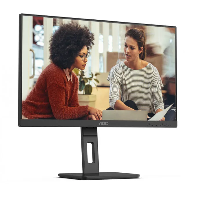 AOC 24E3QAF - 23.8" Full HD IPS Monitor, 1920x1080, 4ms, 75Hz, HDMI/VGA/DP, Black — image 9