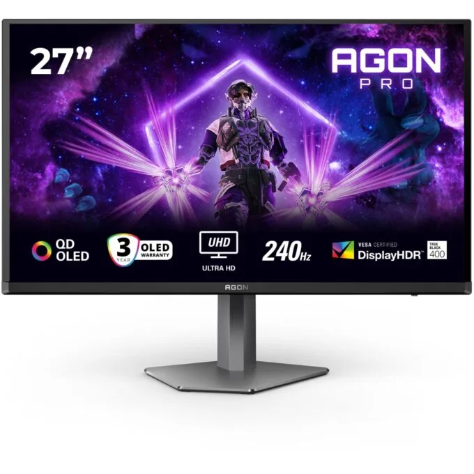 AOC AG276UZD 27" 4K QD-OLED 240Hz Gaming Monitor — image 1