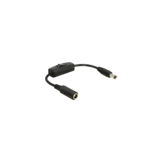 Apapter DC 5.5x2.5mm plug to 5.5x2.5mm socket, cable — image 1