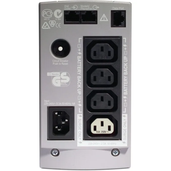 APC Back-UPS 500 BK500EI 500VA/300W Tower UPS 4x IEC C13 — image 3